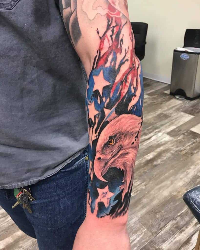 美国国旗-前臂套筒american_tattoo_authority - 1229×1536——纹身