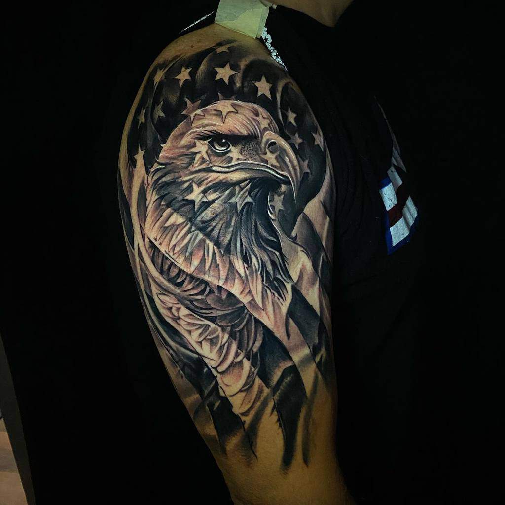 American-Flag-With-Eagle-Sleeve-Tattoo-jaimelegion