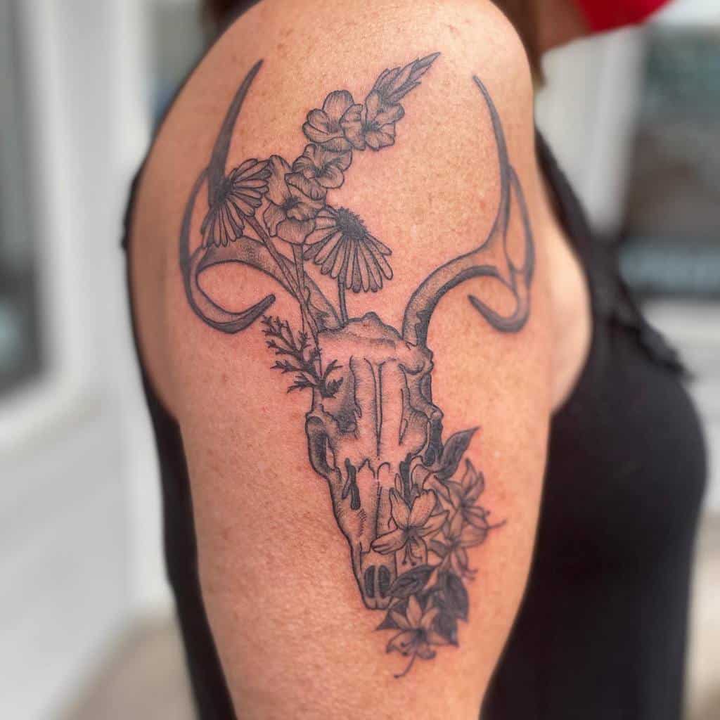 白羊座忍冬纹Jamrosetattoos