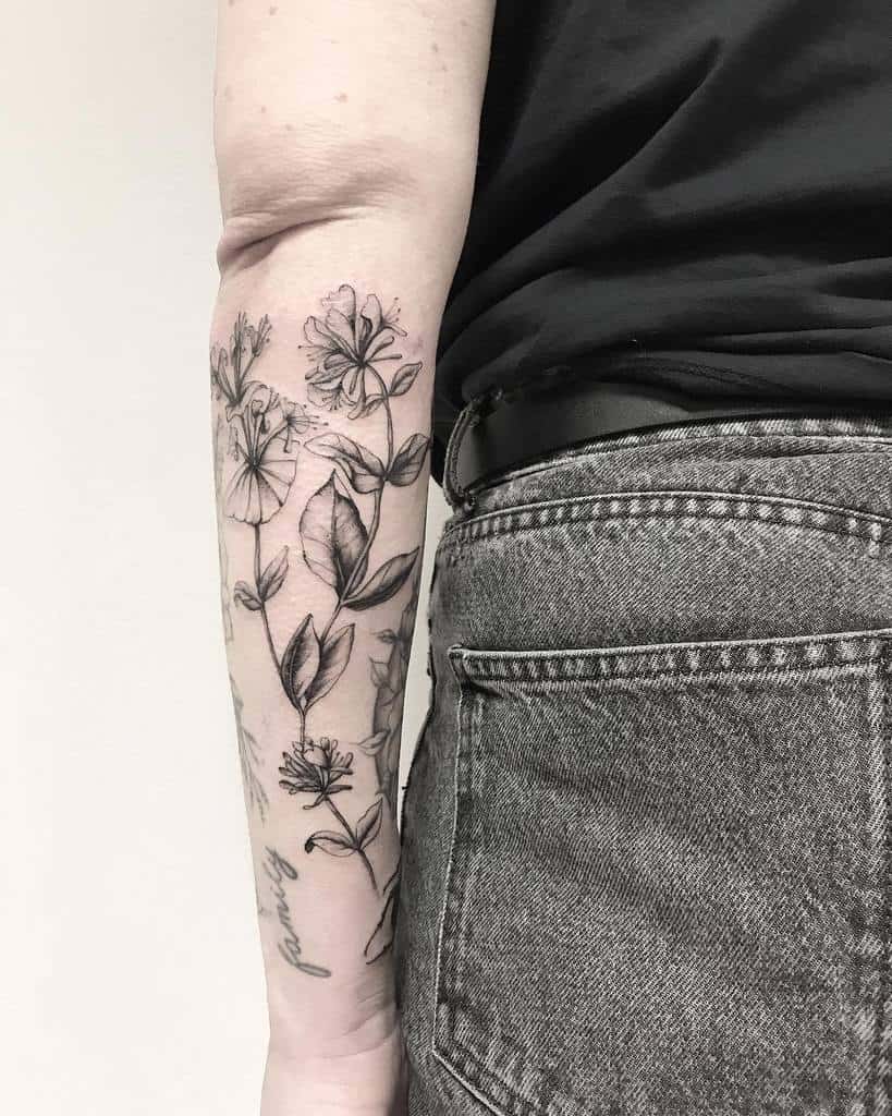 ForearmSleeve忍冬纹Sookiesalegossetattoo