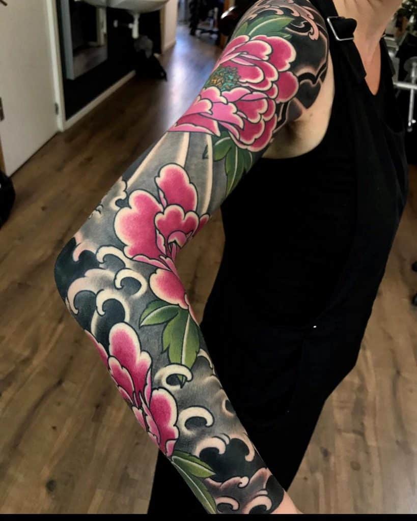 日本花-纹身套- namakubitattoo - 1229×1536