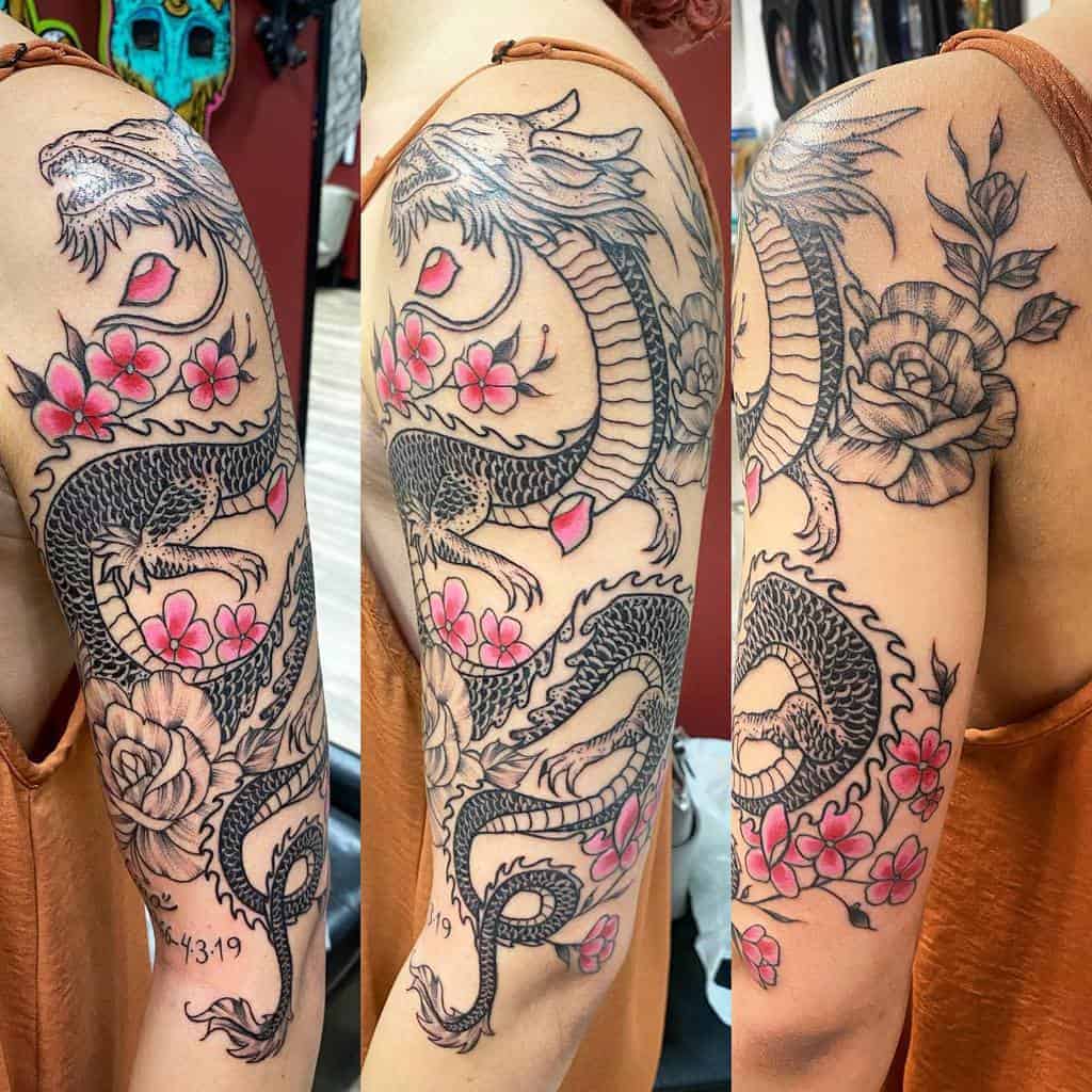 Japanese-Half-Sleeve-Tattoos-For-Women-xjlopeztattoosx