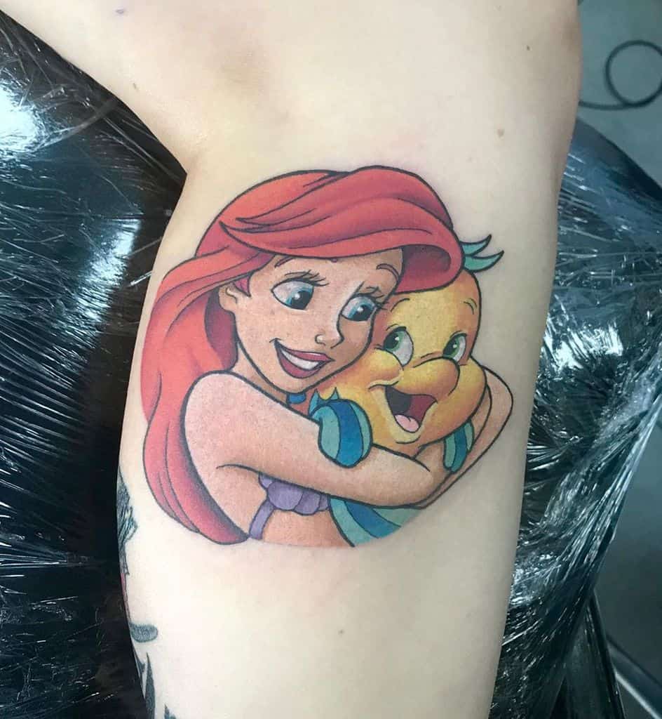 小美人鱼和朋友纹身tattoo_tom