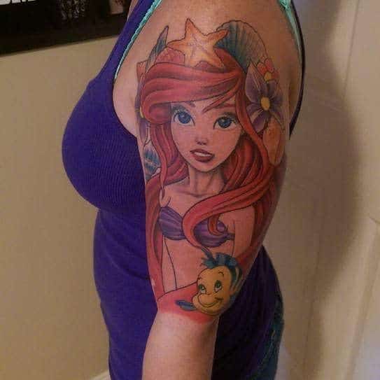 小美人鱼手臂SleeveTattoo Hollycollinsparks