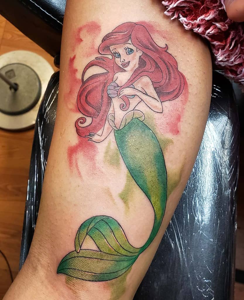 小美人鱼手臂SleeveTattoo Shelift87