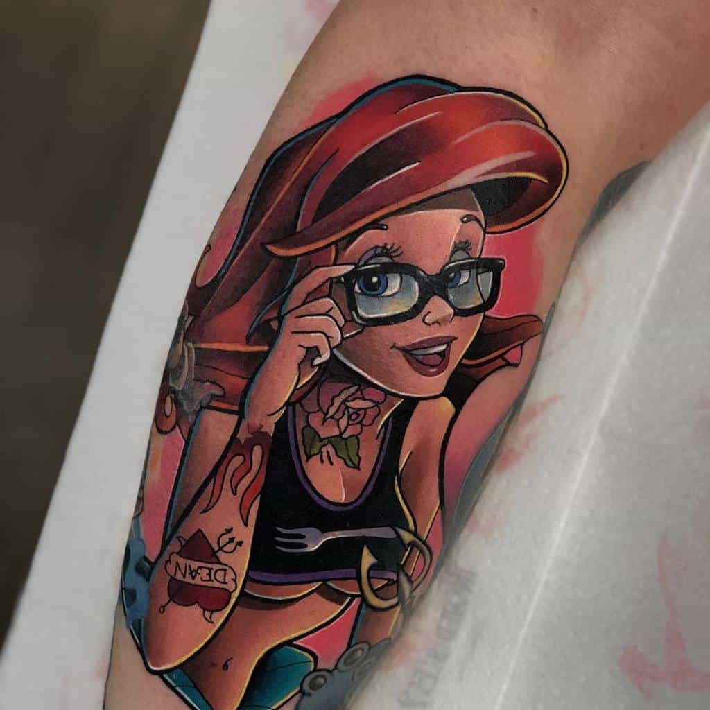 小美人鱼手臂SleeveTattoo Theboywho Refusedtogrowup