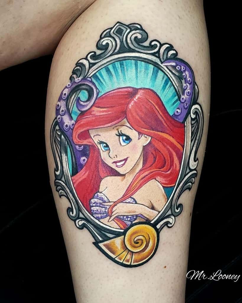 小美人鱼腿Holeinthewalltattoostudio纹身