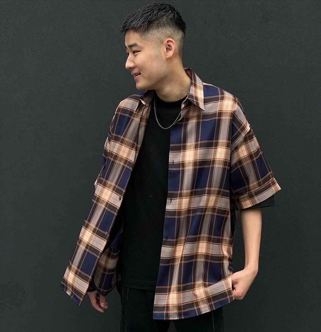 格子和检查法兰绒90S嘻哈时尚-luis_tokyobay
