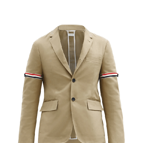 Thom-Browne-Tricolour-Single-Stripe-Breasted-Cotton-Blazer