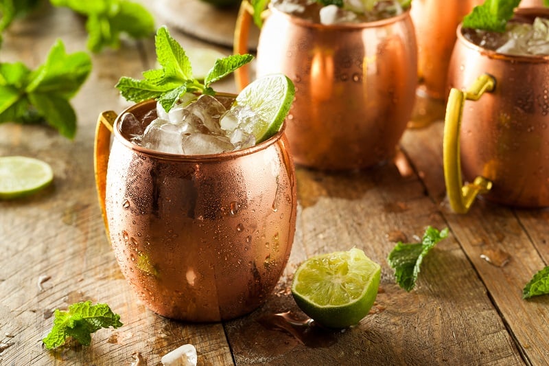 Vodka-Moscow-Mule。