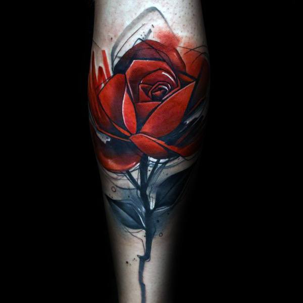 Badass Rose主题纹身的想法