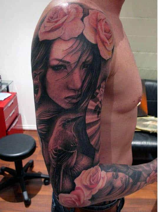 half-sleeve-tribal-tattoos-for-men