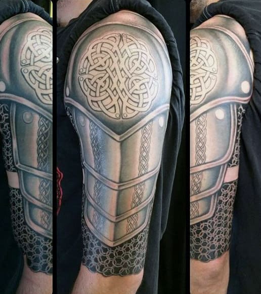 凯尔特纹身战士的男人