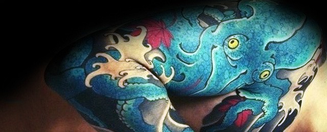 50章鱼套筒纹身设计的男人——男子气概的墨水的想法