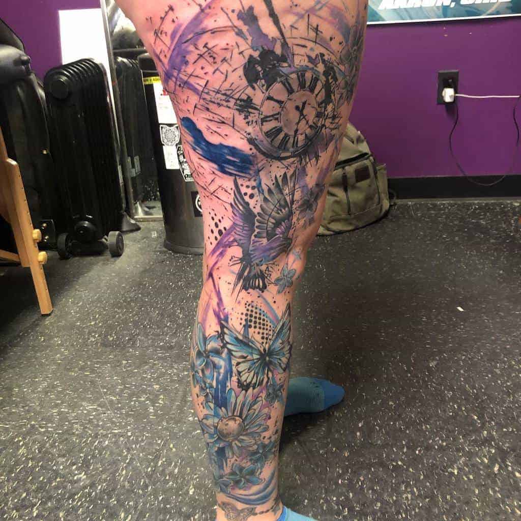 racoons-drop-dead-custom-trash-polka-leg-sleeve-tattoo-tat2brett