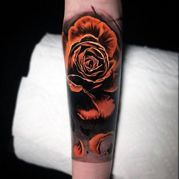 生病的家伙Badass Roses主题纹身