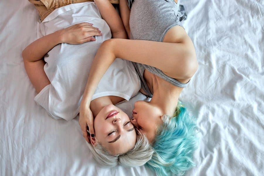甜蜜的女同性恋恋人