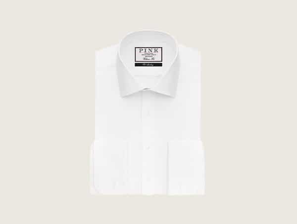 托马斯粉色最好的礼服衬衫品牌为男性