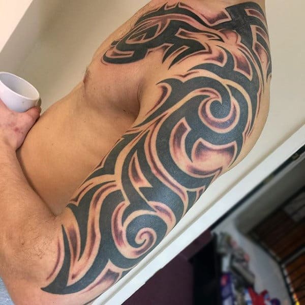 部落纹身袖子犯罪的想法